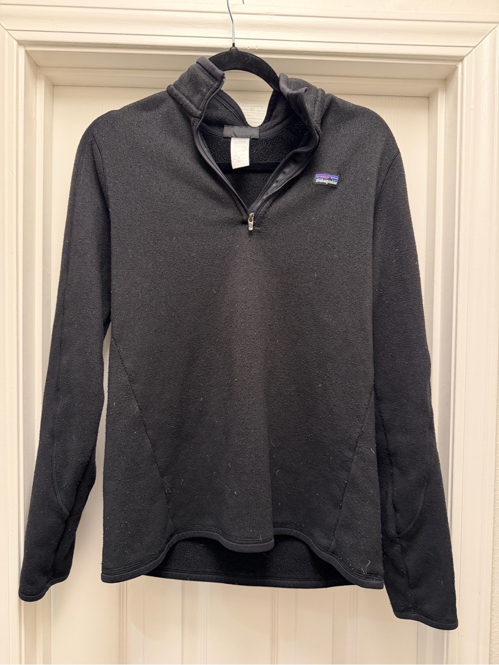 Patagonia Black Quarter-Zip Fleece Pullover
